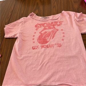 The Rolling Stones Light Pink Tee